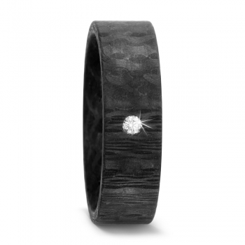 schmuck-trends - 12 mm breiter Titan Carbon Ring 567685